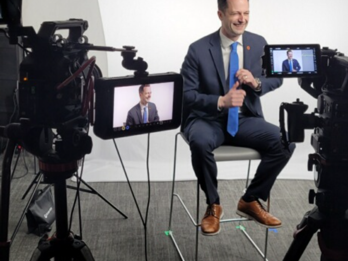 Mayor Caldwell during a media appearance